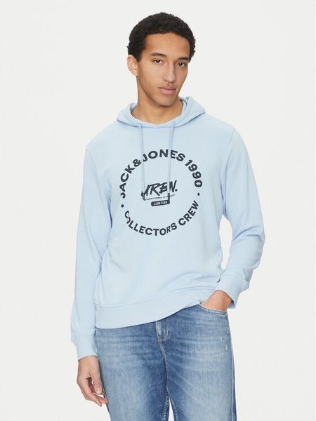 Jack & Jones Bluza Simon 12269353 Błękitny Standard Fit. Niebieskie bluzy nierozpinane męskie Jack & Jones, m, bez wzorów, z syntetyku, bez ramiączek, bez kaptura. Za 59.99 zł.