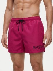 EA7 Emporio Armani Szorty kąpielowe 7M002000 AF13049 MA102 Różowy Regular Fit. Czerwone kąpielówki męskie EA7 Emporio Armani, m, bez wzorów, z syntetyku. Za 279.99 zł.