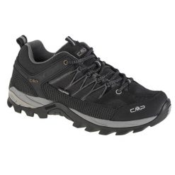 Buty trekkingowe męskie CMP Rigel Low Wp. Czarne buty trekkingowe męskie CMP, bez wzorów, z gumy, sportowe, bez obcasa, bez zapięcia. Za 485.00 zł.