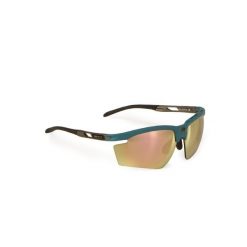 Okulary Rudy Project MAGNUS LIGHT TEAL MATTE - Multilaser Gold. Brązowe okulary przeciwsłoneczne męskie Rudy Project, bez wzorów, sportowe. Za 880.00 zł.