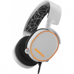 SteelSeries Arctis 5 Białe. Słuchawki dla graczy marki STEELSERIES. W wyprzedaży za 359.00 zł.