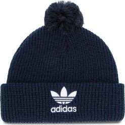 Czapka adidas - Pom Pom Beanie D98944 Conavy. Niebieskie czapki męskie ADIDAS, z materiału. Za 99.95 zł.