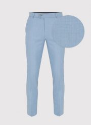 PAKO LORENTE – Błękitne męskie spodnie garniturowe. Niebieskie eleganckie spodnie męskie Pako Lorente, bez wzorów, z wełny, eleganckie. Za 499.99 zł.