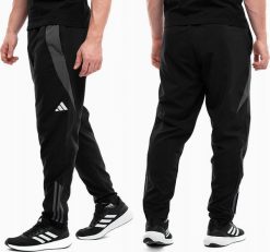 Spodnie męskie adidas Tiro 24 Competition Presentation czarno-szare IP5595 XL. Czarne spodnie dresowe męskie ADIDAS, bez wzorów. Za 178.10 zł.