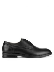 Gino Rossi Półbuty DANTE-05 124 AM Czarny. Czarne eleganckie półbuty męskie Gino Rossi, ze skóry, wizytowe, bez obcasa, bez zapięcia. Za 349.99 zł.