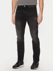 HUGO Jeansy 50530597 Czarny Slim Fit. Czarne jeansy męskie Hugo, bez wzorów, z bawełny. Za 289.99 zł.