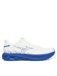 Mizuno Buty do biegania Wave Skyrise 6 J1GC2509 Biały. Białe buty do biegania męskie Mizuno, bez wzorów, z materiału, bez zapięcia, do biegania. Za 449.99 zł.