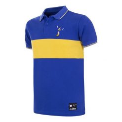 Koszulka Polo Maradona x COPA Boca Haftowana Niebiesko-Żółta. Niebieskie koszulki polo męskie COPA FOOTBALL, m, bez wzorów, sportowe, bez kołnierzyka, bez ramiączek. Za 297.74 zł.
