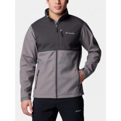 Kurtka Softshellowa Męska Columbia Ascender. Szare kurtki softshell męskie Columbia, m, bez wzorów, z softshellu, bez kaptura, trekkingowe. Za 439.00 zł.