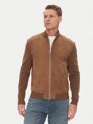 Milestone Kurtka bomber MSTristan 511620 21220 Brązowy Regular Fit. Brązowe kurtki męskie Milestone, m, bez wzorów, ze skóry, bez ramiączek, bez kaptura. Za 869.99 zł.