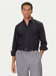 HUGO Koszula Keidi 50549775 Czarny Slim Fit. Czarne koszule męskie Hugo, m, bez wzorów, z bawełny, bez kołnierzyka, bez ramiączek. Za 449.99 zł.