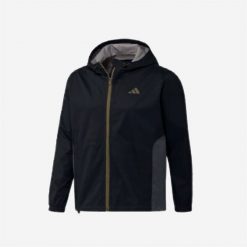 Kurtka przeciwdeszczowa do golfa męska ADIDAS RAIN.DRY. Brązowe kurtki męskie ADIDAS, m, bez wzorów, sportowe, bez ramiączek, bez kaptura. Za 519.99 zł.