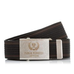 Pasek parciany PAOLO PERUZZI PW-04-95 CM brązowy. Brązowe paski męskie Paolo Peruzzi, bez wzorów, z materiału. Za 33.25 zł.