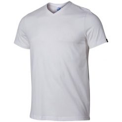 Koszulka sportowa męska Joma Versalles. Białe t-shirty sportowe męskie Joma, l, bez wzorów, sportowe, bez ramiączek. Za 39.99 zł.