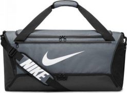 Nike Torba sportowa Brasilia 9.5 szara (DH7710-068). Szare torby sportowe męskie Nike, bez wzorów. Za 149.29 zł.