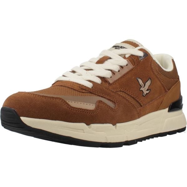 Buty LYLE&SCOTT FOREVER003 Brązowy. Brązowe buty trekkingowe męskie LYLE AND SCOTT, bez wzorów, ze skóry, bez zapięcia, trekkingowe. Za 528.18 zł.