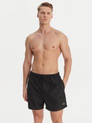 Calvin Klein Swimwear Szorty kąpielowe LV00N61045 Czarny Regular Fit. Czarne kąpielówki męskie Calvin Klein Swimwear, m, bez wzorów, z syntetyku. Za 249.99 zł.
