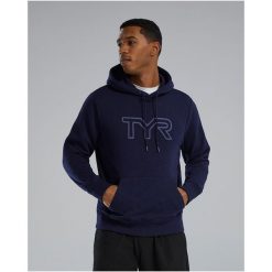 Bluza TYR UNISEX HOODIE. Niebieskie bluzy nierozpinane męskie TYR, m, bez wzorów, bez ramiączek, bez kaptura. Za 349.98 zł.