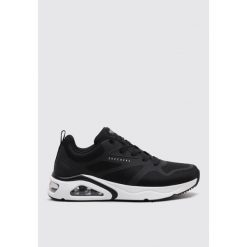 Buty Mężczyzna Skechers Tres-Air Uno czarny. Czarne buty sportowe na co dzień męskie Skechers, m, bez wzorów, bez ramiączek, bez kaptura. Za 368.99 zł.
