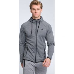 Bluza męska BLM004 - ciemny szary melanż. Bluzy rozpinane męskie marki 4f. W wyprzedaży za 139.99 zł.