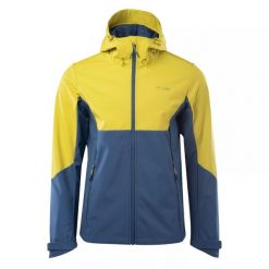 Kurtka Męska Landar Soft Shell. Niebieskie kurtki męskie ELBRUS, m, bez wzorów, sportowe, bez ramiączek, bez kaptura. Za 386.99 zł.