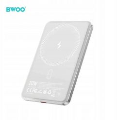 BWOO P79 ultracienki powerbank 5000mAh z ładowaniem magnetycznym jasno szary. Szare powerbanki NoName. Za 88.97 zł.