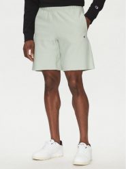 Champion Szorty sportowe 220764 Zielony Loose Fit. Zielone szorty sportowe męskie CHAMPION, bez wzorów, z bawełny, sportowe. Za 209.99 zł.