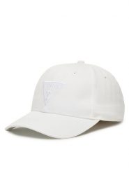 Guess Czapka z daszkiem Z4YZ00 WFKN0 Biały. Białe czapki męskie Guess, z aplikacjami, z bawełny. Za 79.99 zł.