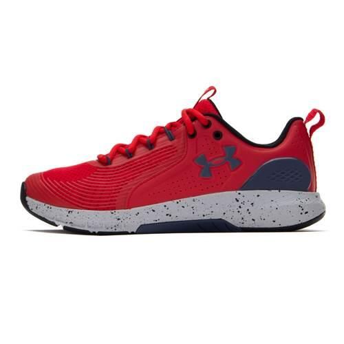 Buty do chodzenia męskie Under Armour Charged Commit TR 3. Czerwone buty sportowe na co dzień męskie Under Armour, m, bez wzorów, z gumy, bez ramiączek, bez kaptura, trekkingowe. Za 409.99 zł.