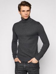 Jack & Jones Golf Emil Knit Roll 12157417 Szary Regular Fit. Szare kardigany męskie Jack & Jones, m, bez wzorów, z bawełny, bez ramiączek. Za 179.99 zł.