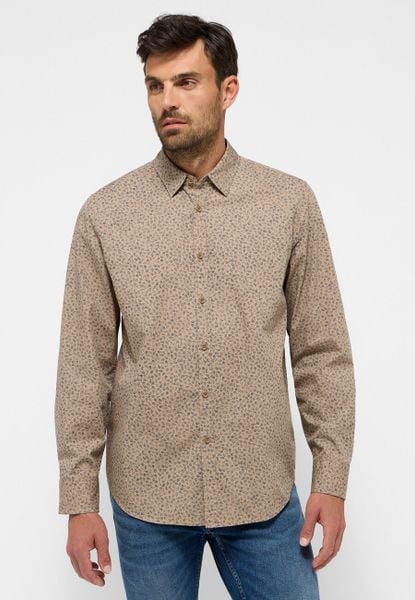 Męska Koszula MUSTANG Elmore Allover Print on Beige 1015906 12672. Brązowe koszule męskie Mustang, l, bez wzorów, z bawełny, bez kołnierzyka, bez ramiączek. Za 139.99 zł.