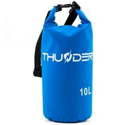 Worek wodoodporny, torba wodoszczelna, plecak turystyczny na deskę SUP 10L. Niebieskie plecaki męskie THUNDER, bez wzorów. Za 30.00 zł.