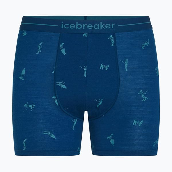 Bokserki termoaktywne męskie icebreaker Anatomica Snow Day. Niebieskie bielizna termoaktywna męska Icebreaker, l, bez wzorów. Za 197.99 zł.