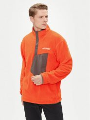 Adidas Polar Terrex XPLORIC IM7424 Pomarańczowy Regular Fit. Brązowe bluzy z polaru męskie ADIDAS, m, bez wzorów, z polaru, sportowe, bez ramiączek, bez kaptura. Za 419.99 zł.