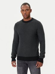 BOSS Sweter Klapok 50548673 Czarny Regular Fit. Czarne kardigany męskie Boss, m, bez wzorów, z bawełny, bez ramiączek. Za 519.99 zł.