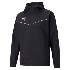 Puma teamRISE All Weather kurtka. Białe kurtki męskie Puma, l, bez wzorów, sportowe, bez ramiączek, bez kaptura. Za 293.14 zł.