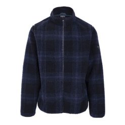 Męski Polar W Kratę Epperstone AT400. Niebieskie bluzy z polaru męskie Trespass, m, bez wzorów, z polaru, sportowe, bez ramiączek, bez kaptura. Za 201.99 zł.