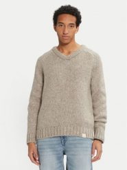 Mustang Sweter Edmonds 1015481 Beżowy Regular Fit. Brązowe kardigany męskie Mustang, m, bez wzorów, z syntetyku, bez ramiączek. Za 219.99 zł.