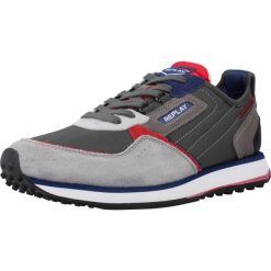 Buty REPLAY DRUM WAVE Szary. Szare buty zimowe męskie Replay, bez wzorów, ze skóry, sportowe, bez obcasa, bez zapięcia. Za 277.99 zł.