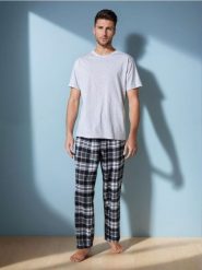 Piżama dwuczęściowa - szary. Szare piżamy męskie Sinsay, l, bez wzorów, bez kołnierzyka, bez ramiączek. Za 69.99 zł.