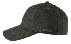 Jesienno Zimowa Czapka z Daszkiem, z Wełną, Jodełka - Pako Jeans - Ciemna Zieleń. Zielone czapki męskie Pako Jeans, na zimę, bez wzorów, z jeansu. Za 59.00 zł.