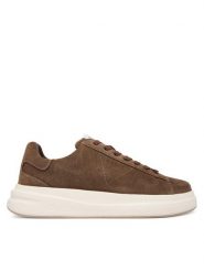 Guess Sneakersy FMFLBA SUE12 Brązowy. Brązowe buty sportowe na co dzień męskie Guess, m, z aplikacjami, ze skóry, bez ramiączek, bez kaptura. Za 379.99 zł.