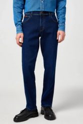 WRANGLER MĘSKIE SPODNIE JEANSOWE TEXAS COSMIC BLUE 112362343. Niebieskie jeansy męskie Wrangler, bez wzorów, z jeansu. Za 219.99 zł.