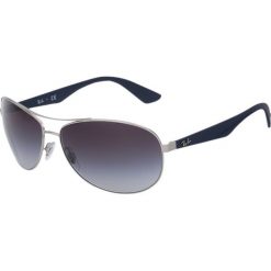 RayBan Okulary przeciwsłoneczne silberfarben/blau. Szare okulary przeciwsłoneczne męskie Ray-Ban. Za 489.00 zł.