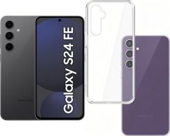 Smartfon Samsung Galaxy S24 FE 5G 8/256GB Czarny Enterprise Edition (SM-S721BZKGEUB) + Etui Clear Case. Czarne smartfony SAMSUNG. Za 2,310.00 zł.