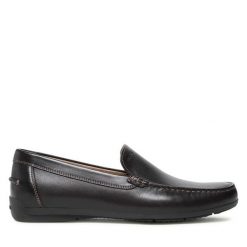 Mokasyny Geox. Brązowe mokasyny męskie Geox, bez zapięcia. Za 309.99 zł.