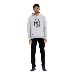 Bluza z kapturem New York Yankees. Czarne bluzy z kapturem męskie New Era, m, bez wzorów, z kapturem. Za 294.50 zł.