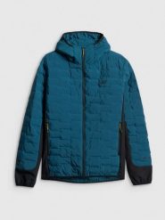 4F Kurtka trekkingowa z wypełnieniem Primaloft Silver męska - granatowa L. Niebieskie kurtki męskie 4f, l, bez wzorów, bez ramiączek, bez kaptura. Za 399.99 zł.