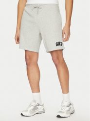 Gap Szorty sportowe 866651-02 Szary Regular Fit. Szare szorty sportowe męskie GAP, bez wzorów, z bawełny, sportowe. Za 119.99 zł.