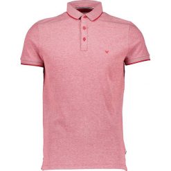 Koszulka polo w kolorze czerwonym. Czerwone koszulki polo męskie Wrangler, l, bez wzorów, z bawełny, bez kołnierzyka, bez ramiączek. W wyprzedaży za 65.95 zł.